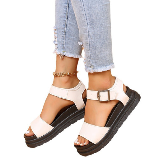 Damen Komfortable Plateausandalen EB