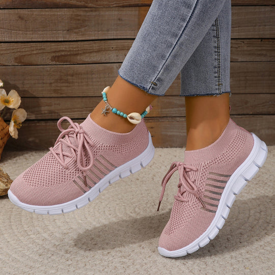 Damen Atmungsaktive Sneakers mit flexiblem Strickdesign EB