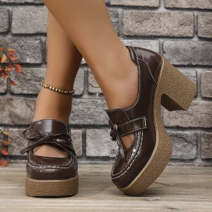 Damen elegante Clogs mit hohem Absatz EB