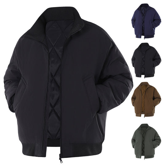 Herren Winterjacke mit warmem Innenfutter und praktischen Taschen EB