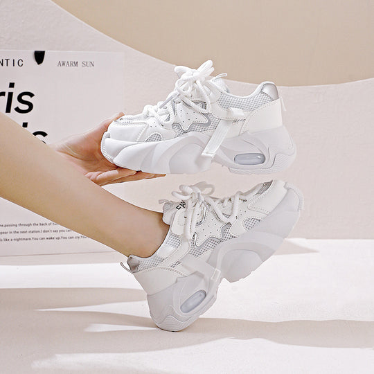 Damen Sportliche Sneakers mit atmungsaktiver Mesh-Oberfläche und rutschfester Sohle EB