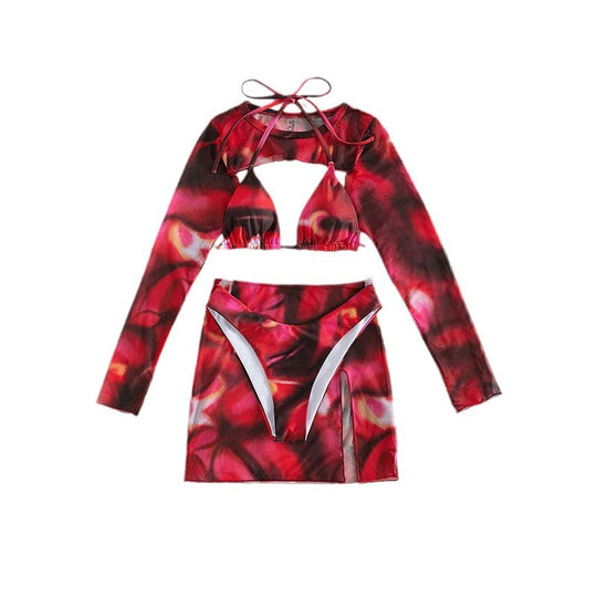 Damen Crop-Top und Rock Set EB