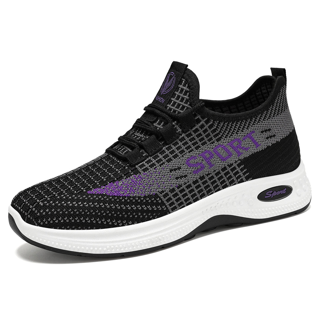 Damen Sportliche Atmungsaktive Sneakers mit rutschfester Sohle EB