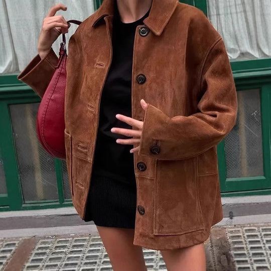 Damen jacke im modernen Chicer Schnitt mit Praktischen Taschen EB