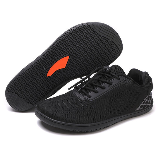 Unisex nan barfuß-inspirierter Strick-Sneaker mit elastischer Passform, Schnellzugkordel und griffiger Vollgummi-Laufsohle EB