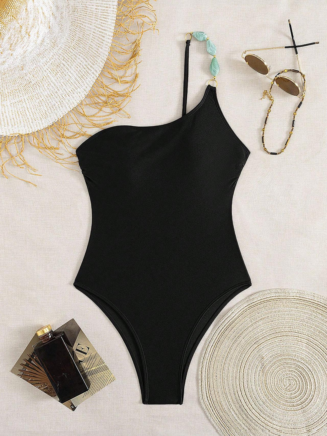 Damen Eleganter Schwimmanzug mit schmalen Trägern und figurschmeichelndem Schnitt EB