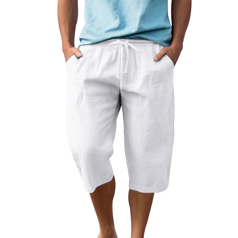 Herren leichte Freizeithose mit elastischem Bund und praktischen Taschen EB