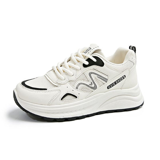 Damen City‑Chunky‑Sneaker mit skulpturierter Plateausohle, Mesh‑Einsätzen und gepolstertem Komfortkragen EB