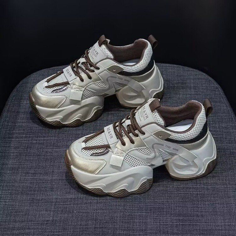 Damen Sportliche Sneakers mit rutschfester Sohle und atmungsaktivem Obermaterial EB