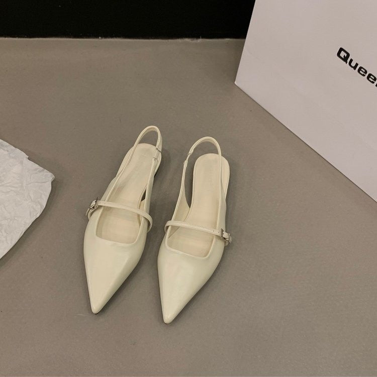 Damen Slingback Pumps mit eleganten Spitzen und zarten Riemchen EB