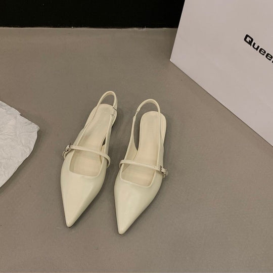 Damen Slingback Pumps mit eleganten Spitzen und zarten Riemchen EB