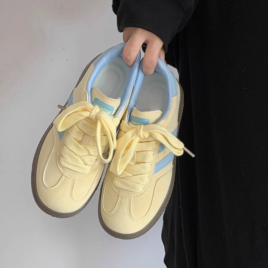 Damen Sneakers mit weichem Obermaterial und trendigen Farbakzenten EB