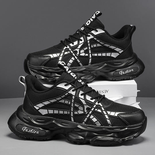 Damen Sportliche und moderne Sneaker mit atmungsaktiver Mesh-Oberfläche und dämpfender Sohle EB