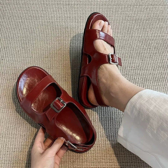 Damen modische Sandalen mit verstellbarem Riemen EB