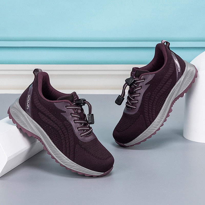 Damen Lauf-Sneaker mit elastischem Schnellschnürsystem und atmungsaktivem Obermaterial EB