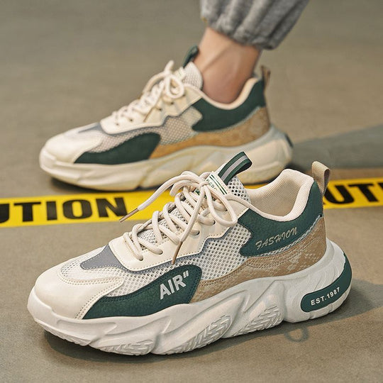 Damen Sportliche Chunky Sneakers mit atmungsaktiver Mesh-Oberfläche und stabiler Sohle EB