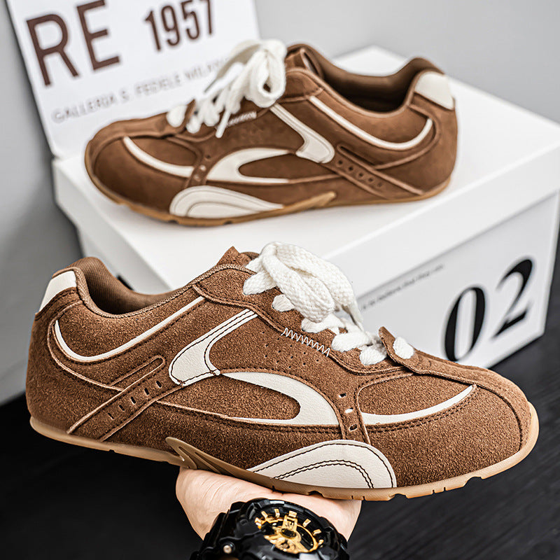 Damen Bequeme Sneakers aus Wildleder mit atmungsaktiver Sohle EB
