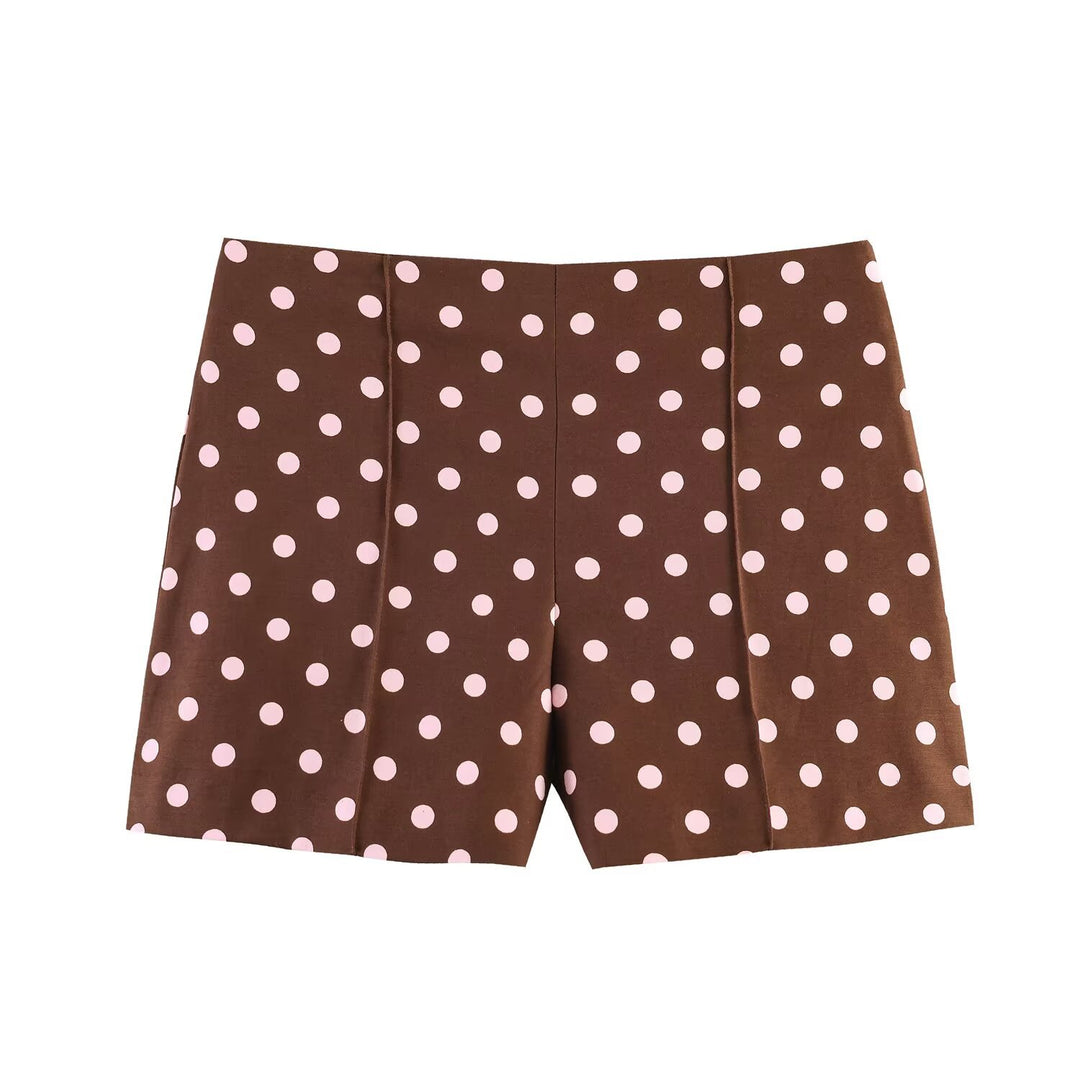 Damen Shorts im eleganten Schnitt mit hoher Taille und dekorativen Falten EB