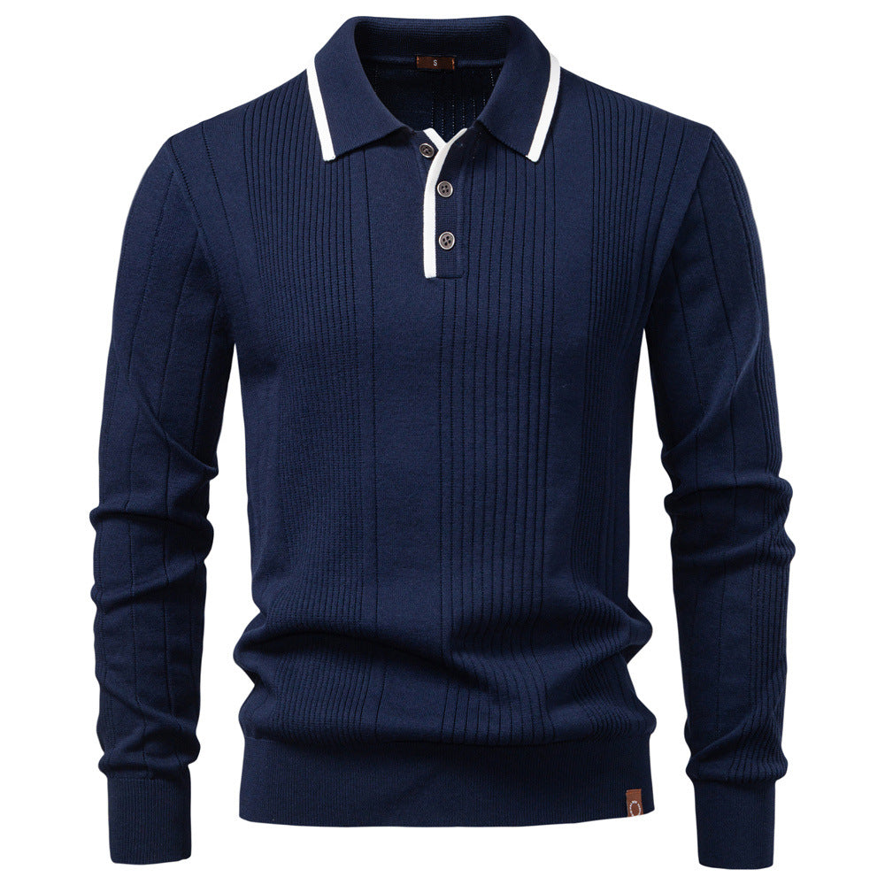 Herren Langarm Polohemd EB