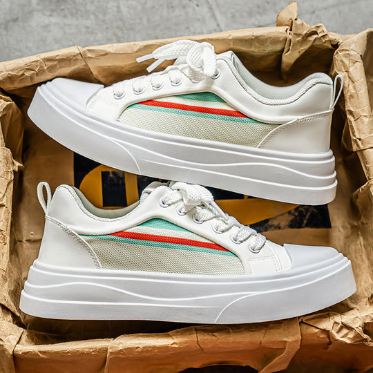Damen Modische Sneakers mit komfortabler Plattform und atmungsaktiver Obermaterialkombination EB