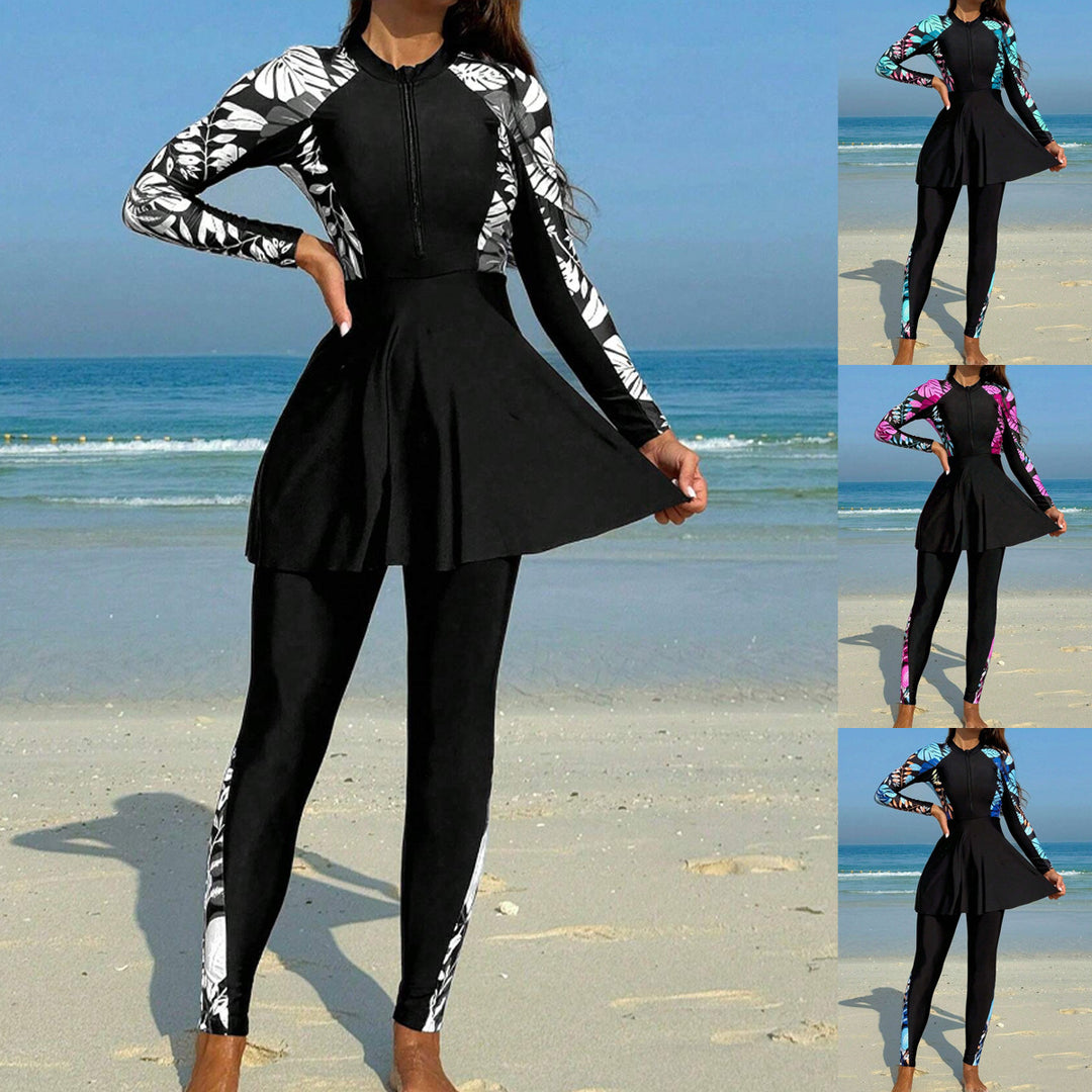 Damen Longsleeve Rashguard mit Rock EB