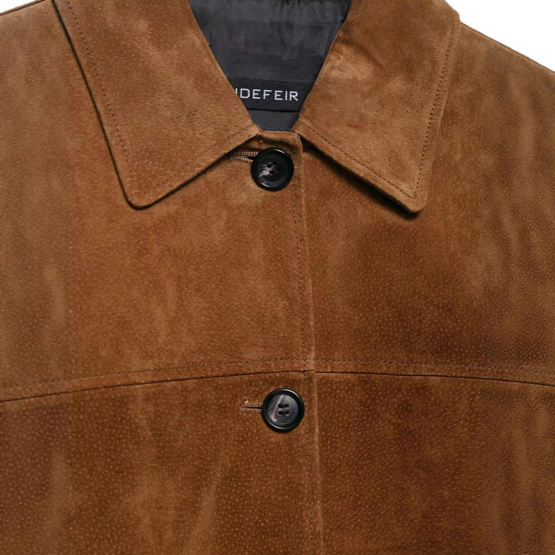 Damen Suedejacke im modernen Schnitt mit großen Taschen EB