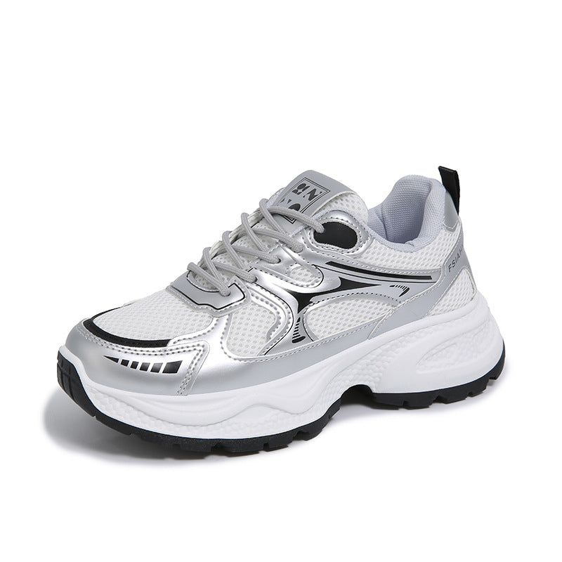 Damen Trend Sneakers mit atmungsaktivem Mesh-Obermaterial und dämpfender Sohle EB