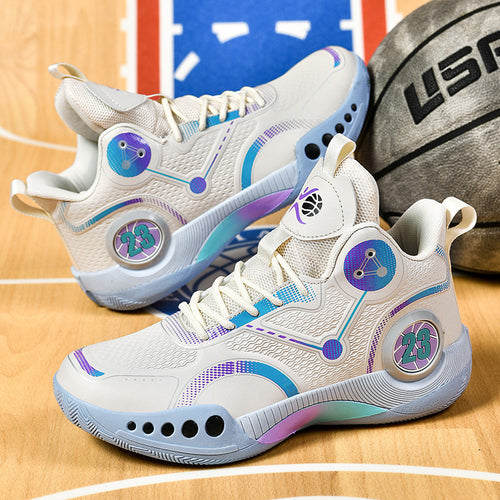Damen Sportliche Basketball-Schuhe mit atmungsaktiver Mesh-Oberfläche und stabiler Dämpfung EB