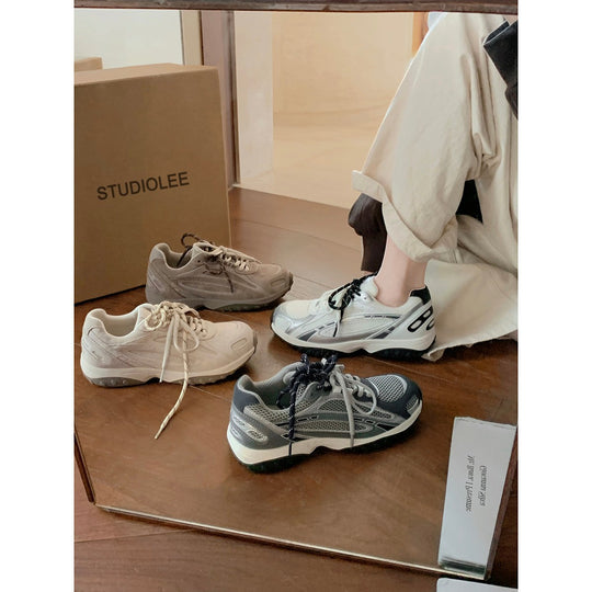 Damen Sportliche Lauf-Sneaker mit atmungsaktivem Mesh-Obermaterial und stabiler Sohle EB
