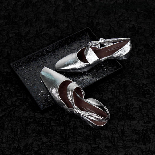 Damen Slingback-Pumps mit elegantem Knöchelriemen und modischem Glanz EB