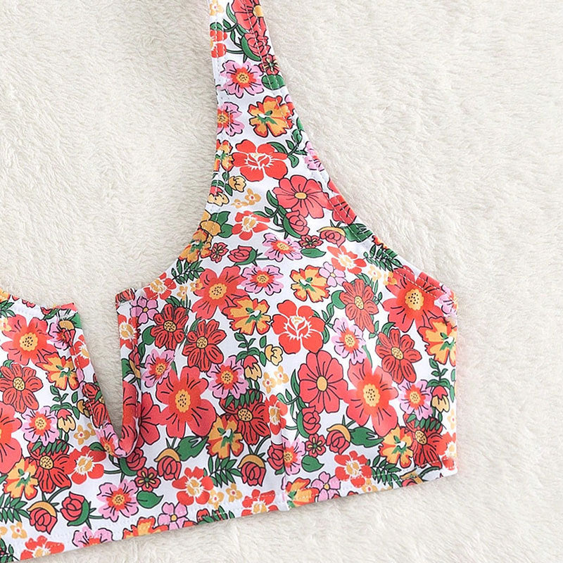 Damen Floral Design Bikini EB