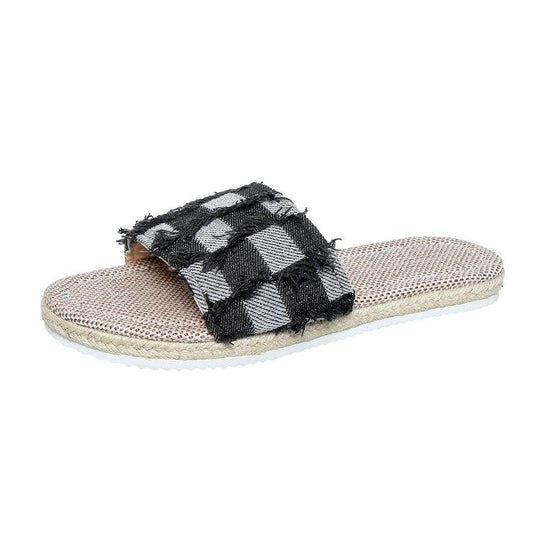 Damen Freizeitsandalen mit luftiger Textil-Oberfläche und robuster Sohle EB