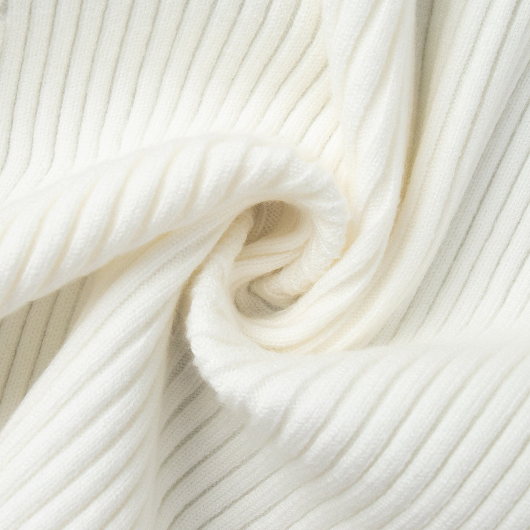 Damen sportlicher Strickpullover mit hohem Kragen EB