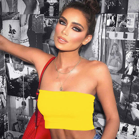Damen Bandeau-Top aus elastischem Material mit figurformendem Schnitt EB