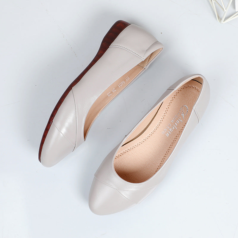 Damen Bequeme Ballerinas mit modischer Querstitching-Detail EB