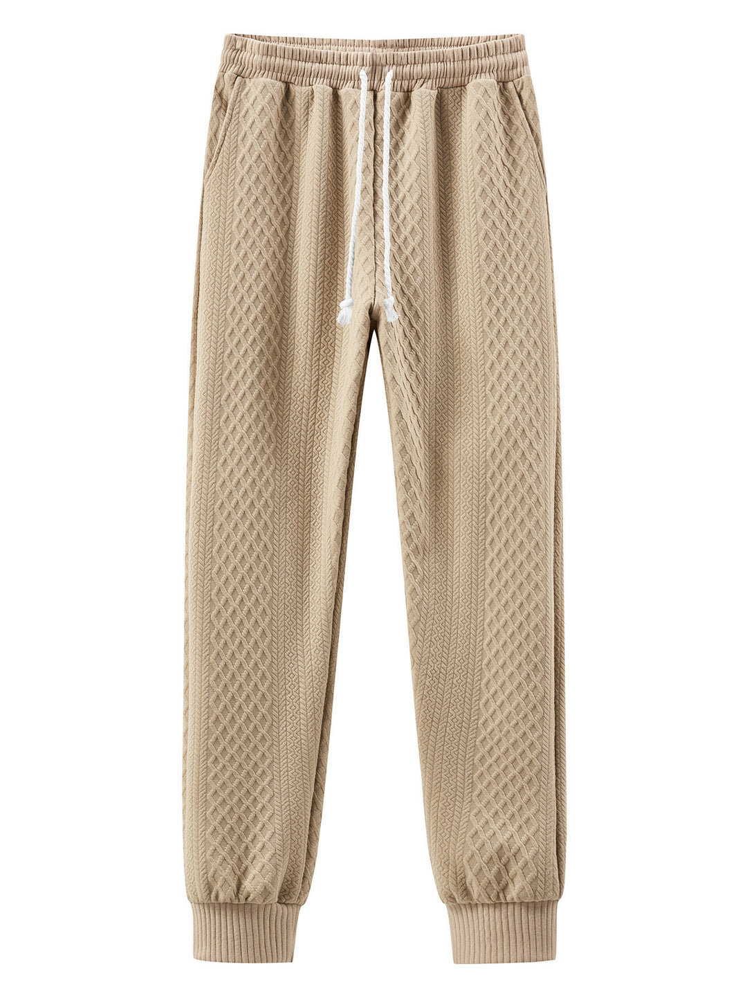 Herren Komfortable Strick-Jogginghose mit modernem Design und elastischem Bund EB
