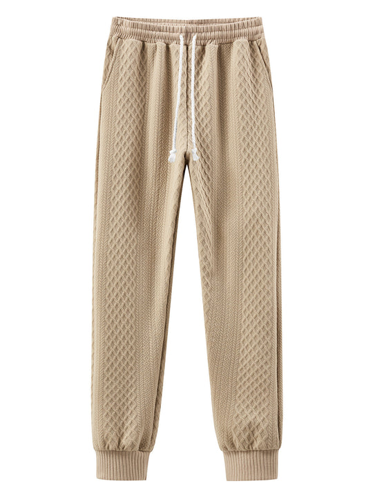 Herren Komfortable Strick-Jogginghose mit modernem Design und elastischem Bund EB