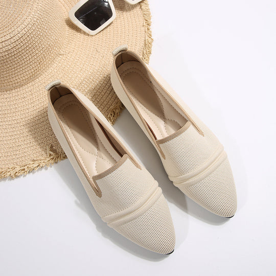 Damen elegante Slipper mit atmungsaktivem Obermaterial EB