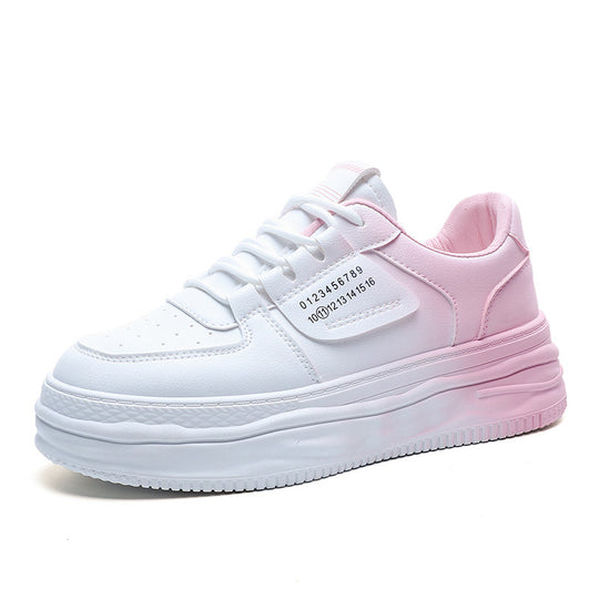 Damen modische Plateau Sneakers mit coolen Akzenten und atmungsaktiven Eigenschaften EB