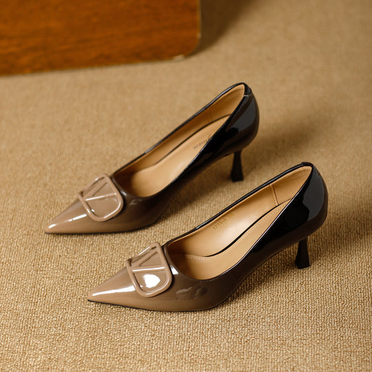 Damen modische und schicke Pumps mit stilvollem Dekor EB