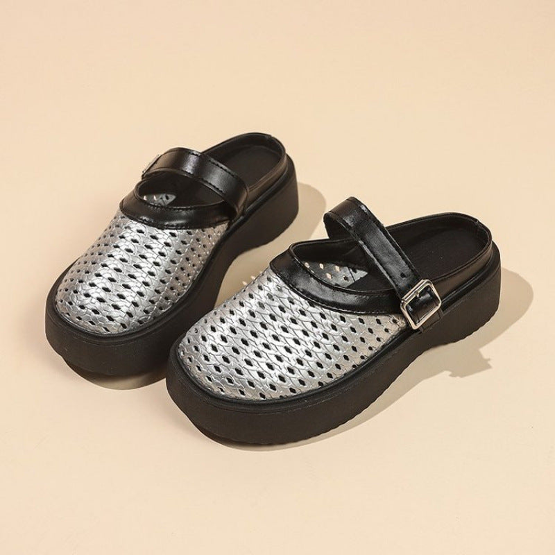 Damen Atmungsaktive Clogs mit verstellbarem Riemen EB