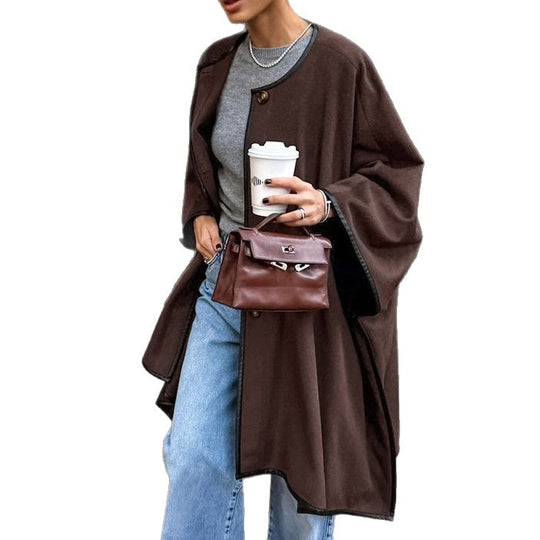 Damen versatile Wolle Cape EB