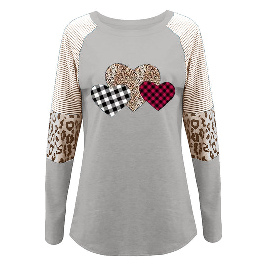 Damen Langarmshirt mit herzigen Motiven und trendigen Mustern EB