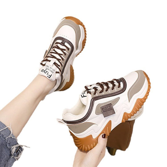 Damen Sportliche Chunky Sneakers mit rutschfester Sohle EB