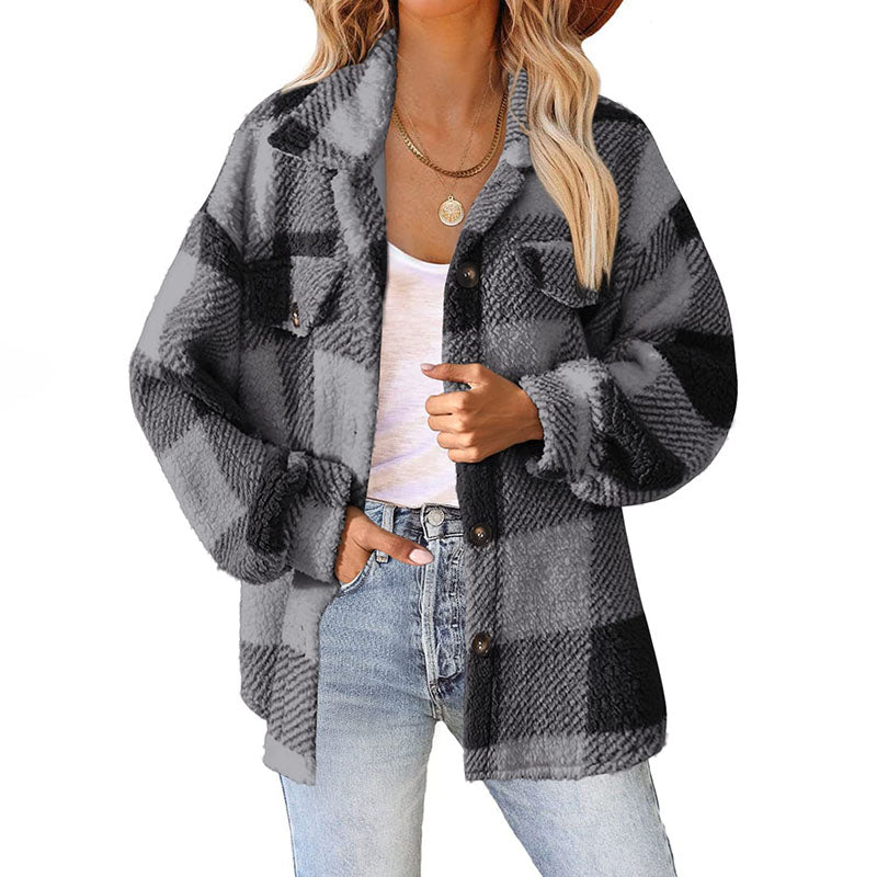 EB | Warmer Karierter Mantel