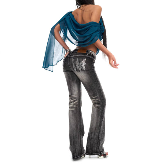 Damen Bootcut Jeans EB