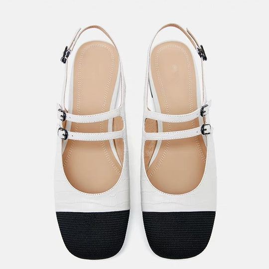 Damen Bequeme Sling-Pumps mit modischem Riemendesign und komfortablem Fußbett EB