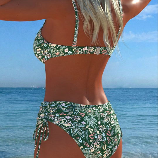Damen Bikini-Set mit elegantem Balconette-Oberteil und modischem High-Waist-Höschen EB