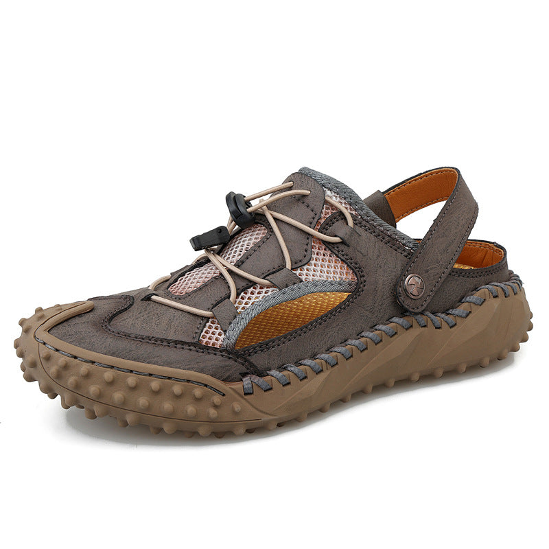 Herren Atmungsaktive Outdoor-Sandalen mit rutschfester Sohle und elastischem Verschlusssystem EB
