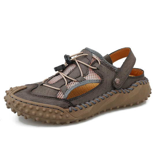 Herren Atmungsaktive Outdoor-Sandalen mit rutschfester Sohle und elastischem Verschlusssystem EB